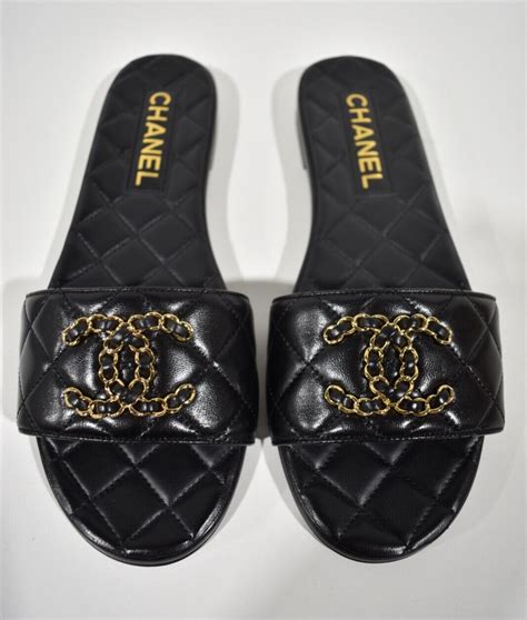 chanel black mules 2017|Chanel Quilted Mule Sandal Black Leather .